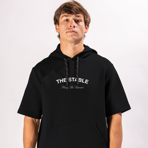 Men's Short Sleeve Hoodie Sweatshirt - Hang The Banner