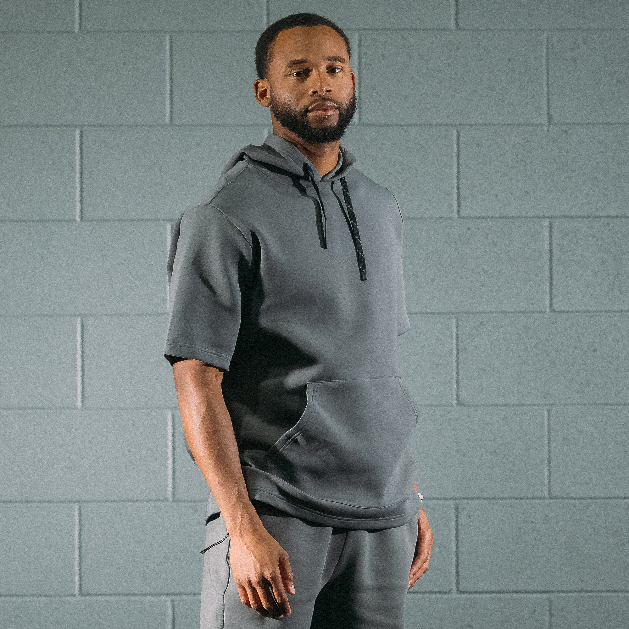 Men's Short Sleeve Hoodie Sweatshirt | The Stable