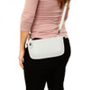 Joy Susan Woven Crossbody Wristlet Clutch - White - Lifestyle - L8074-01 