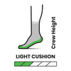 Smartwool Hike Light Cushion Crew Sock - Medium Gray - SW001614-052 - Infographic