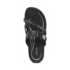 Aetrex Women's Izzy Adjustable Slide Sandal - Black Sparkle - SE230 - Aerial