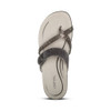 Aetrex Women's Izzy Adjustable Slide Sandal - Pewter - SE233 - Aerial