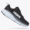 HOKA ONE ONE Women's Bondi 8 - Black / White (Wide Width) - 1127954-BWHT - Angle