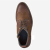 Johnston & Murphy XC Flex Cody Wingtip Zip Boot - Mahogany Full Grain / Suede - 20-5514 - Aerial