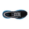 Brooks Men's Ghost 15 - Black / Blackened Pearl / Blue (Medium Width) - 110393-056 - Aerial