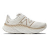 New Balance Women's Fresh Foam X More v4 - White with gold metallic and moonbeam - WMORCW4 - Profile