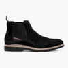 Stacy Adams Men's Tigran Plain Toe Chelsea Boot - Black Suede - 25548-008 - Profile