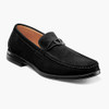 Stacy Adams Men's Palladian Moc Toe Slip-On - Black Suede - 25549-008 - Angle