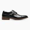 Stacy Adams Men's Mathis Cap Toe Single Monk Strap - Black - 25540-001 - Profile