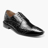 Stacy Adams Men's Fanelli Modified Wingtip Oxford - Black - 25536-001 - Angle