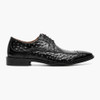 Stacy Adams Men's Fanelli Modified Wingtip Oxford - Black - 25536-001 - Profile