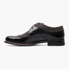 Stacy Adam's Men's Dayton Python Print Wingtip Oxford - Black / Gray - 00626-975 - Profile