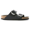 Birkenstock Women's Arizona Big Buckle Oiled Leather - Black (Narrow Width) - 1011075 - Profile