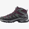 Salomon Women's X Ultra Pioneer Mid Climasalomon Waterproof - Wine Tasting / Magnet / Granite Green - L41671300 - Profile