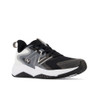 New Balance Big Kids' Rave Run v2 - Black with white - GKRAVBW2 - Angle