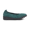 Aetrex Women's Brianna Ballet Flat - Dark Teal - BW105 - Profile