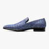 Stacy Adams Men's Savino Plain Toe Slip-On - Blue Multi - 25603-460 - Profile