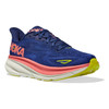 HOKA ONE ONE Women's Clifton 9 - Evening Sky / Coral (Medium Width) - 1127896-EVN - Angle