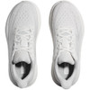 HOKA ONE ONE Women's Clifton 9 - White / White (Medium Width) - 1127896-WWH - Pair Aerial