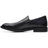 Clarks Men's Un Hugh Step - Black Leather - 26169021 - Profile 1