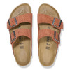 Birkenstock Arizona Suede Embossed - Burnt Orange - 1027015 - Pair Aerial