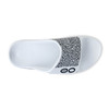 OOFOS OOahh Sport Flex Limited - White Labyrinth - 1553/White - Aerial
