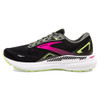 Brooks Women's Adrenaline GTS 23 - Black / Gunmetal / Sharp Green - 120381-037 - Profile