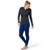 Smartwool Women's Classic Thermal Merino Base Layer 1/4 Zip - Charcoal Heather - SW016373-M10 - Lifestyle