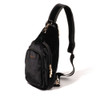 Baggallini Central Park Sling - Black Velvet / Gold Hardware - CEP754-B0091 - Angle