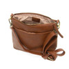 Joy Susan Layla Top Zip Crossbody Bag - Walnut - L8105-64 - Angle