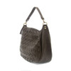 Joy Susan Kali Woven Slouchy Hobo - Charcoal  -  L8146-98 - Short Strap Angle