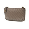 Joy Susan Quilted Mini Crossbody Wristlet Clutch - Pewter - L8178-40 - Angle