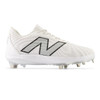 New Balance Men's Fuel Cell 4040v7 Metal Cleat - Optic White / Raincloud - L4040TW7 - Profile