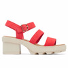 Sorel Women's Joanie Heel Ankle Strap - Red Glo / Honey White - 2069761-617 - Profile 