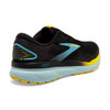 Brooks Men's Ghost 16 - Black / Forged Iron / Blue - 110418-029 - Angle