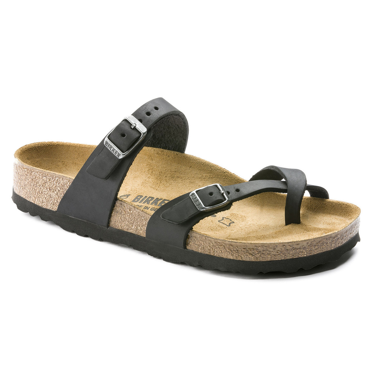 Birkenstock Women s Mayari Oiled Leather Black Regular Width