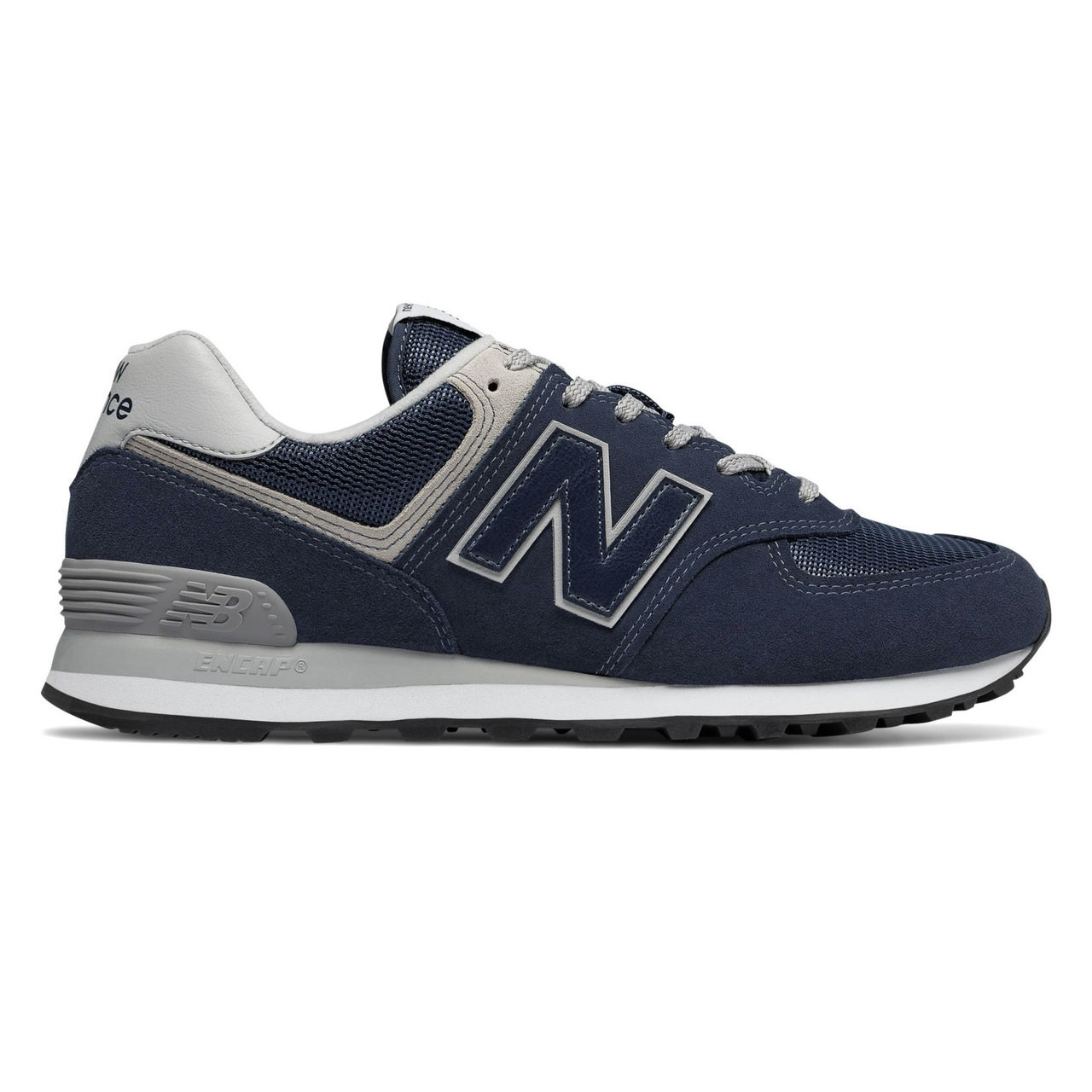 new balance 574 navy grey white