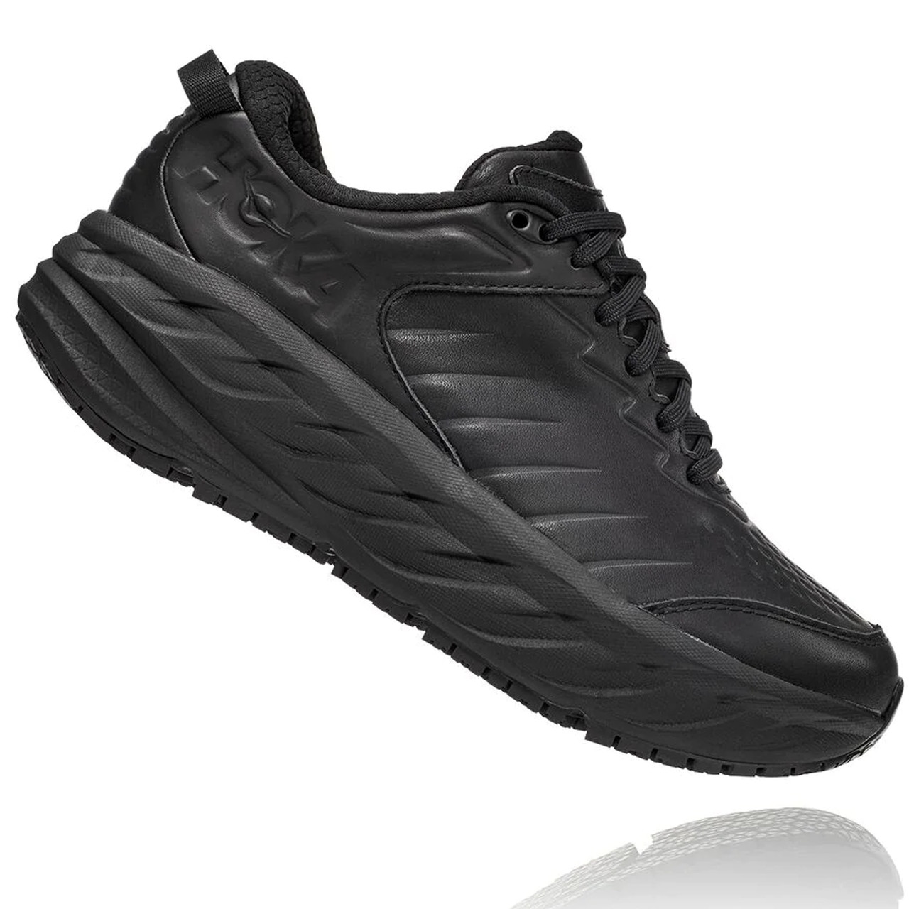 black slip resistant sneakers