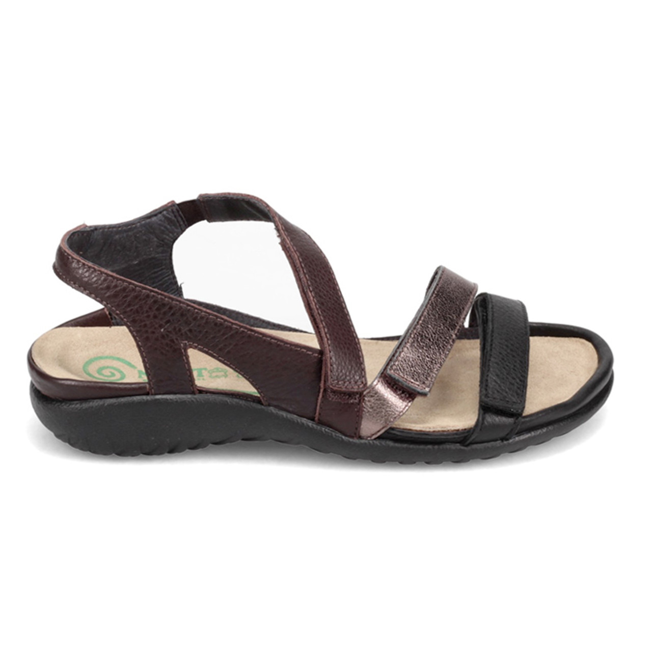 Naot Footwear Women´s Whetu Sandal Soft Black Lthr/Radiant Copper