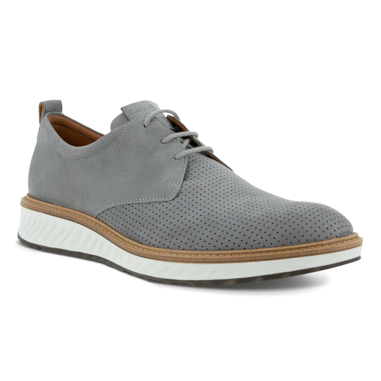 ECCO Men's ST.1 Hybrid Shoe (Perforated Toe) - Wild Dove