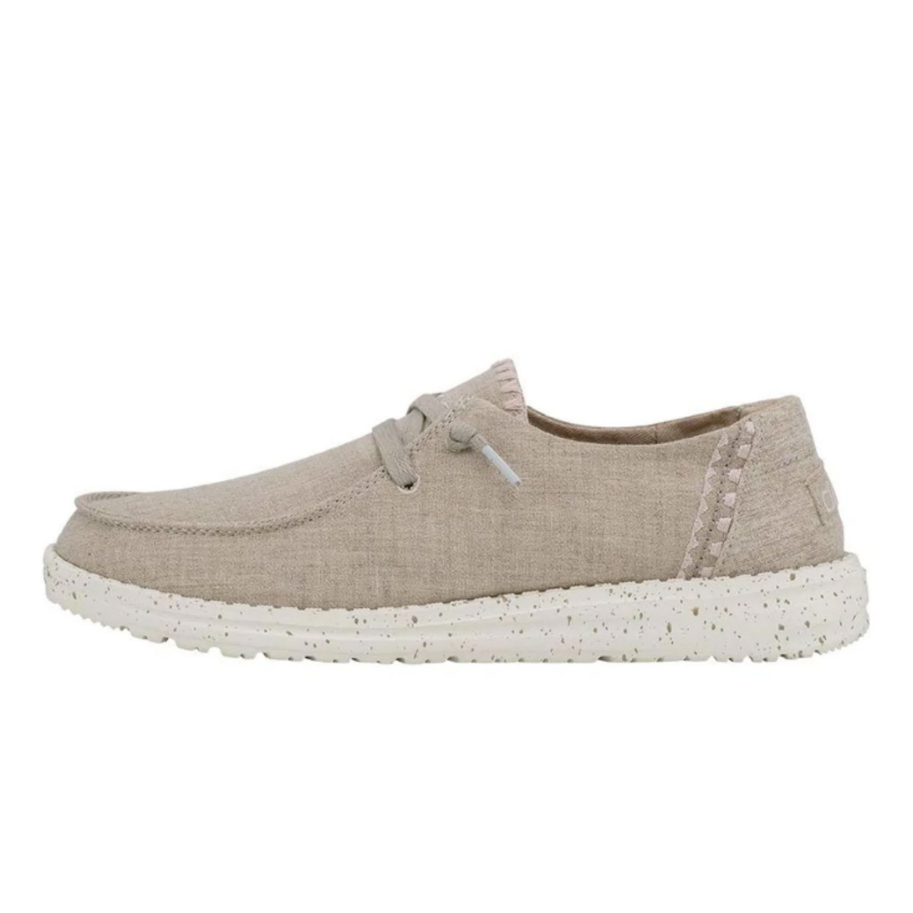 Wendy Stretch Canvas Wide White - Women's Casual Shoes