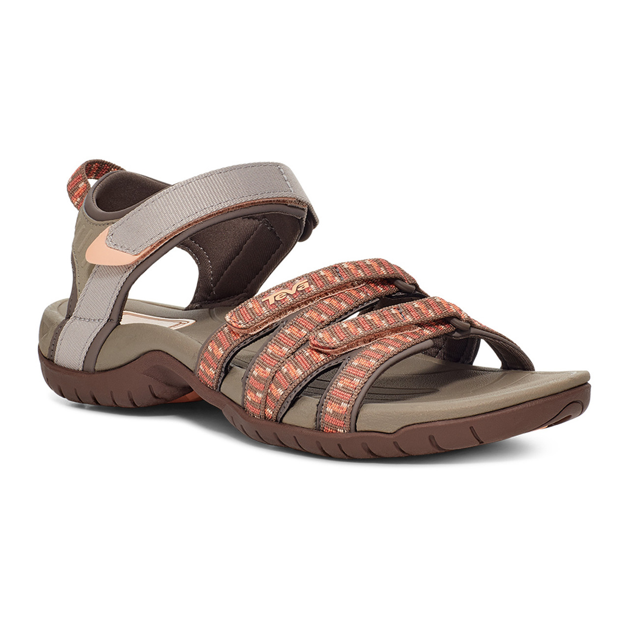 クラシカルレインボーハッピーバード Teva Tirra Sandal, Tan/Orange, - シューズ