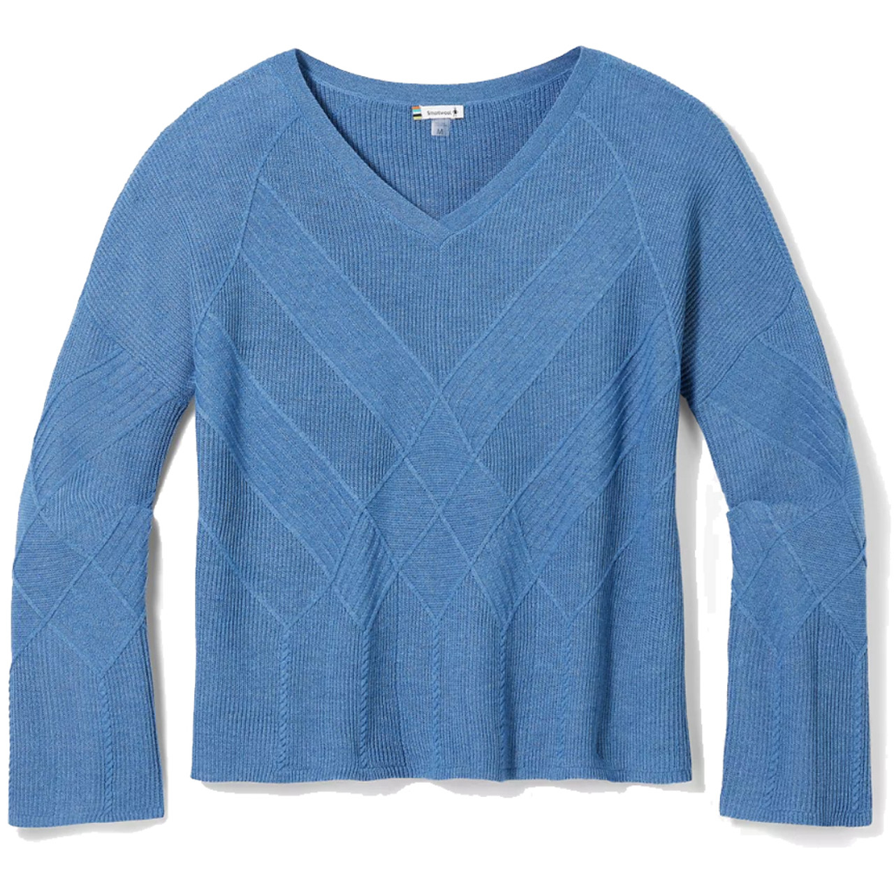 Smartwool Shadow Pine Cable V-Neck Sweater | ShoeStores.com