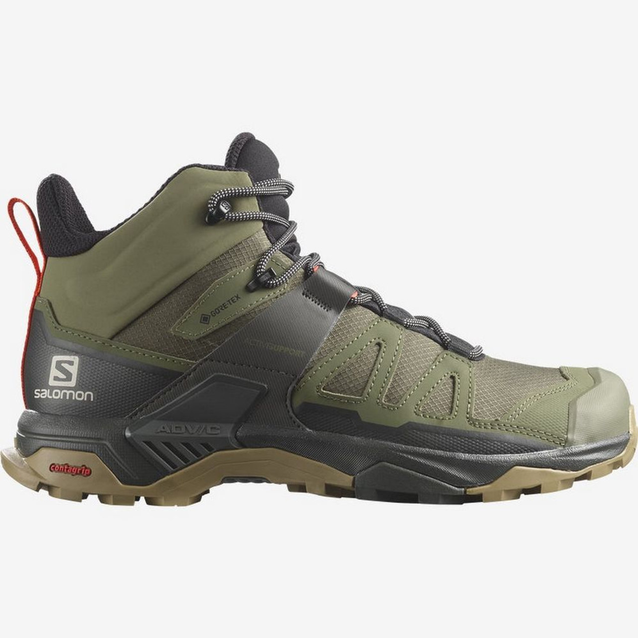 Salomon Men's X Ultra 4 Mid GORE-TEX - Deep Lichen Green / Peat / Kelp