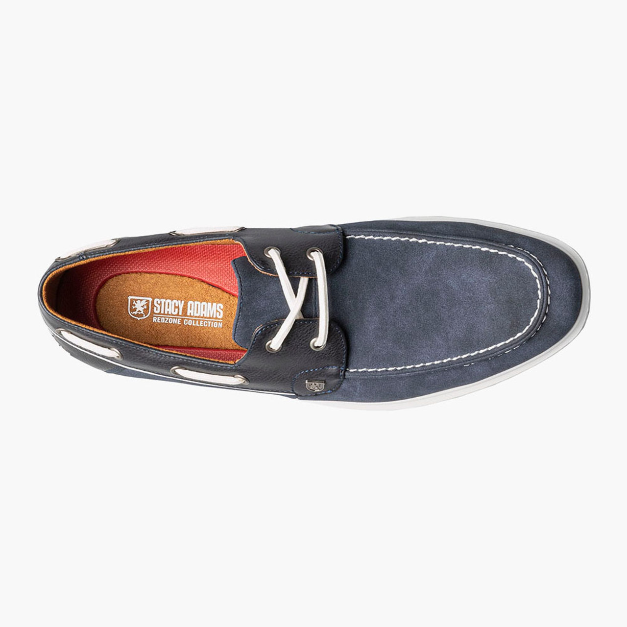 STACY ADAMS Men's, Reid Boat Shoe Navy - シューズ