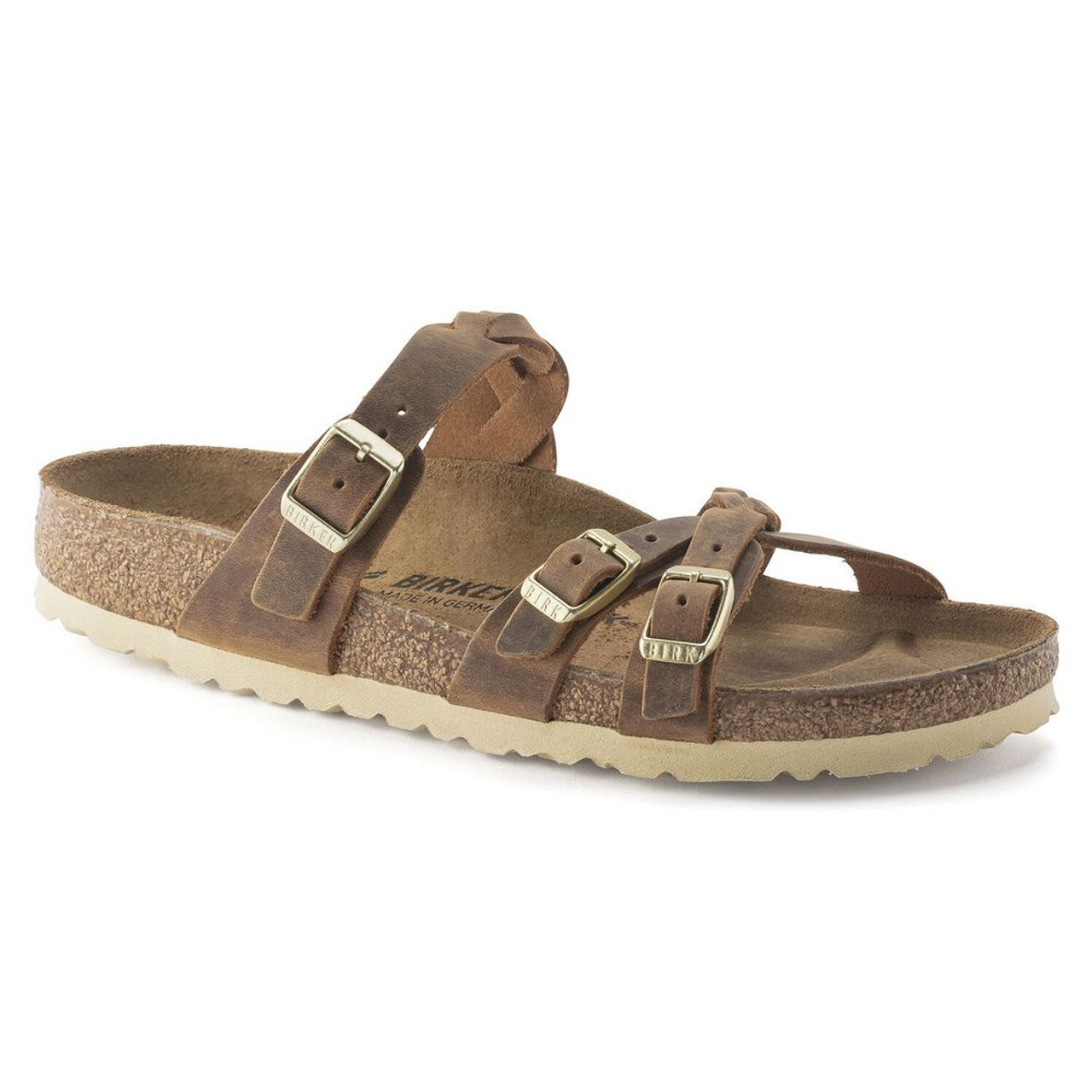 Birkenstock Franca Oiled Leather in Tobacco Brown (Size: 39N)