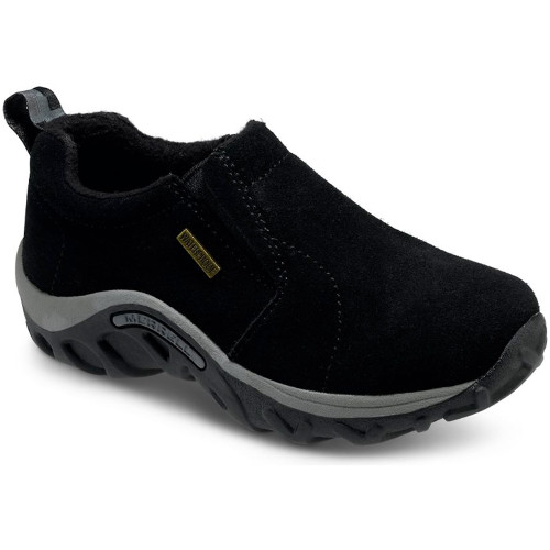 Merrell Big Kid's Jungle Moc Frosty Waterproof - Black - J95605 - Angle 