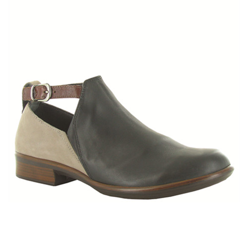 Naot Women's Kasmin Bootie - Jet Black Leather / Stone Nubuck / Luggage Leather - 26042-NKM - Profile