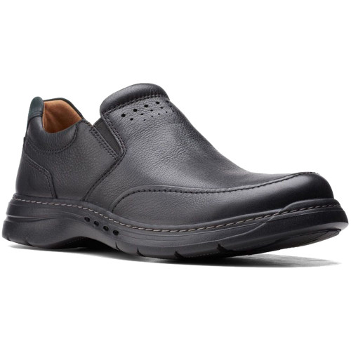 Clarks Men's Un Brawley Step - Black - 26151788 - Angle