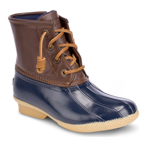 Sperry Big Kid's Saltwater Duck Boot - Navy - YG55203 - Angle